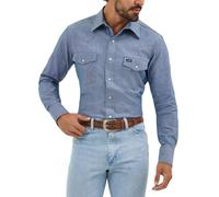 Wrangler - camisa de manga larga para hombres, auténtico corte de Cowboy