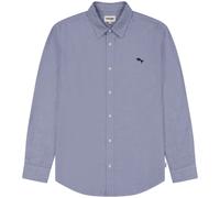 Wrangler LS 1 Pkt Shirt Camiseta, Oxford Blue, M para Hombre