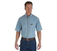 Wrangler Camisa para Hombre, Azul Claro, 3XL