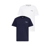 WRANGLER Camiseta '2PACK SIGN OFF TEE' navy / blanco M navy / blanco
