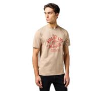 Wrangler Camiseta Americana para Hombre, Timberwolf., L