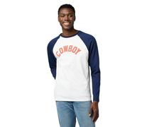 Wrangler LS Baseball tee Camiseta, Black Iris, L Hombres