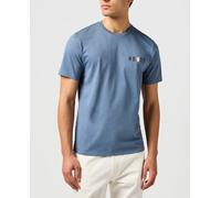 Wrangler Camiseta de manga corta de hombre. Azul 4/L