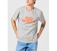 Wrangler Camiseta gráfica para Hombre, Mid Grey Mel, M