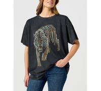 Wrangler Camiseta de manga corta de mujer. Negro L