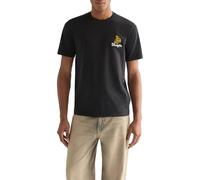 Wrangler Camiseta de Manga Corta para Hombre, Negro, XL