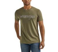 Wrangler Camiseta de Manga Corta Unisex para Hombre, Cuello Redondo, Camiseta Occidental, Cuello Redondo, Manga Corta (1 Unidad), Sage Heather, XXL