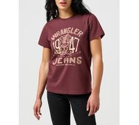 Wrangler Camiseta de mujer manga corta. Rojo XL