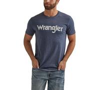 Wrangler Camiseta gráfica de Manga Corta para Hombre, Azul Marino Jaspeado, Medium