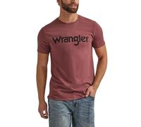 Wrangler Camiseta gráfica de Manga Corta para Hombre, Borgoña Jaspeado, M