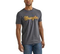 Wrangler Camiseta gráfica de Manga Corta para Hombre, Gris Carbón Jaspeado, X-Large