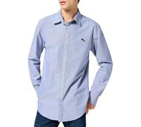 Wrangler Camiseta LS 1 PKT, Oxford Blue, XL