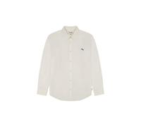 Wrangler Camiseta LS 1 PKT, White Oxford, XXL
