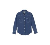 Wrangler Camiseta Occidental para Mujer, Lavado Oscuro, S