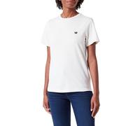 Wrangler Camiseta Regular, Blanco Vintage, XS para Mujer