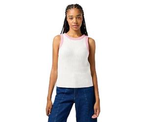 Wrangler Camiseta sin Mangas para Mujer, Blanco Vintage, XL
