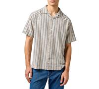 Wrangler Camiseta SS W Resort para Hombre, Indigo Stripe, L