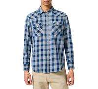 Wrangler Camiseta Western Indigo, Lavado Oscuro, S Hombres