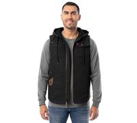 Wrangler Chaleco de pato forrado para hombre, Negro -, Medium