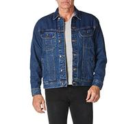 Wrangler Chaqueta con forro de franela RJK32-B Big Rugged Wear para hombre, Azul marino envejecido, 3XL