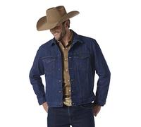 Wrangler Chaqueta Forro Occidental Ropa Exterior, Azul Vaquero, S para Hombre