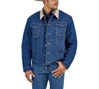 Wrangler Men's Regular Blanket Lined Denim Jacket, Denim/Blanket, 44