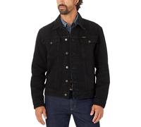 Wrangler Chaqueta vaquera Western sin forro para hombre, negro sombra, Large