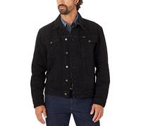 Wrangler Chaqueta vaquera Western sin forro para hombre, negro sombra, Medium