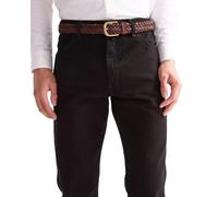 Wrangler Cinturón trenzado para hombre, marrón, 90