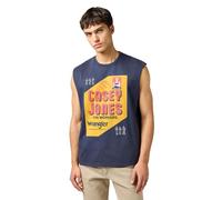 Wrangler Cj Muscle Tank Camiseta, Color Negro, XL Hombres