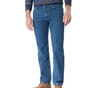 Wrangler Classic - Pantalones vaqueros para hombre, de algodón, con 5 bolsillos, ajuste regular - Azul - 33W x 34L