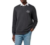 Wrangler Embroidery Crew Sudadera, Color Negro, M para Hombre