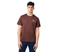Wrangler Embroidery tee Camiseta, marrón, XL Hombres