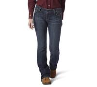 Wrangler Flame Resistant Retro Mae Boot Cut Jean Pantalones de utilidades de Trabajo, Bakersville, 13W x 34L para Mujer