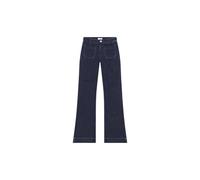 Wrangler Vaqueros para mujer Flare Fit, pierna acampanada, luz de luna suave, azul noche, 32W x 32L