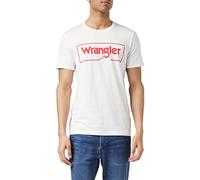 Wrangler Frame Logo tee Camiseta, Blanco (White), XXL Grande para Hombre