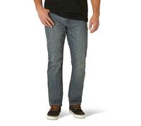 Wrangler Free-to-Stretch Athletic Fit Jean Jeans, Mediterráneo, 33W / 30L para Hombre