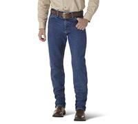Wrangler George Strait - Pantalón Vaquero de Corte Cowboy y Ajuste Original para Hombre, Mezclilla (Heavyweight Stone Denim), 32W x 32L