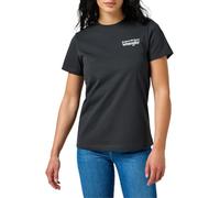 Wrangler Graphic tee Camiseta, Faded Black, XL para Mujer