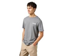 Wrangler Graphic tee Camiseta, Gris Peltre, M Hombres