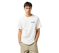 Wrangler Graphic tee Camiseta, Worn White, XL Hombres