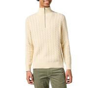 Wrangler Half Zip Knit Sudadera para Hombre, Crudo, L