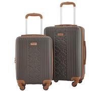 Wrangler Heartland - Juego de 2 Piezas de Equipaje de Mano de 55,88 cm y 45,72 cm, marrón, Heartland - Juego de 2 Piezas de Equipaje de Mano de 55,88 cm y 45,72 cm