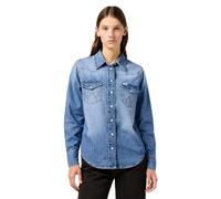 Wrangler Heritage Shirt Camiseta, Blue Melon Wash, S Mujeres