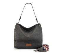 Wrangler Hobo - Bolsos de cuero vegano con asa superior para mujer, bolsos de hombro y bolsos, Gris, Medium