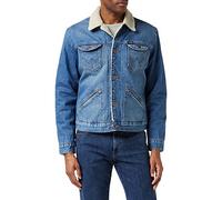 Wrangler Hombre Icons 124mj Sherpa Chaqueta vaquera Not Applicable, Azul (3 Years 10k), Small