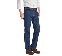 Wrangler Hombre Texas Stretch Piedra-Oscura Vaqueros - Azul, 36W x 32L