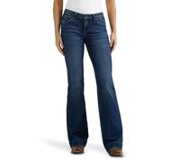 Wrangler Retro Mae Mid Rise Wide Leg Trouser Jean Jeans, Sophia, 1W x 34L para Mujer