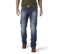 Wrangler Jeans Retro de Pierna Recta de Corte Ajustado, Cottonwood, 31W/32L para Hombre