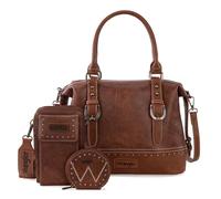 Wrangler - Juego de 3 bolsas de médico para mujer, con asa superior, para teléfono celular, bolsos de mano, Marrón llamativo, Talla única